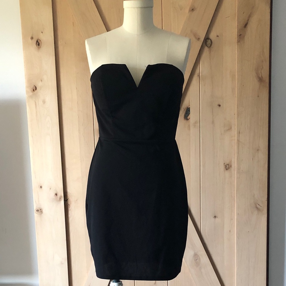 Strapless Bailey Blue Mini Dress